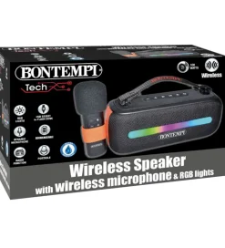Bontempi Højtaler m. Mikrofon/Lys - 31 cm - Trådløs