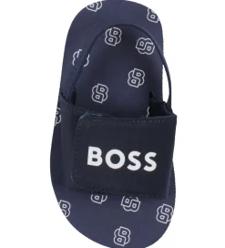 BOSS Badesandaler - Navy/Hvid