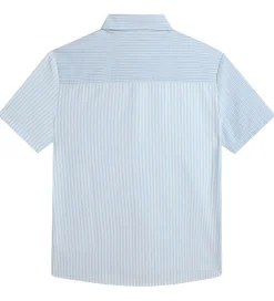 BOSS Skjorte - Hvid/Lyseblåstribet m. Navy