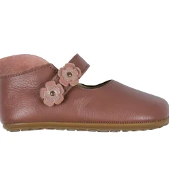 Bundgaard Ballerina Skindfutter - Wide Fit - Aya Flower - Rose