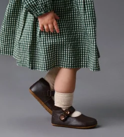 Bundgaard Ballerina Skindfutter - Wide Fit - Aya Flower - Brown