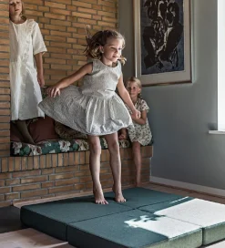 by KlipKlap Foldemadras - 4 Fold - 100x100 cm - Deep Green/Light