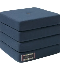 by KlipKlap Foldemadras - 4 Fold - 100x100 cm - Dark Blue/Black