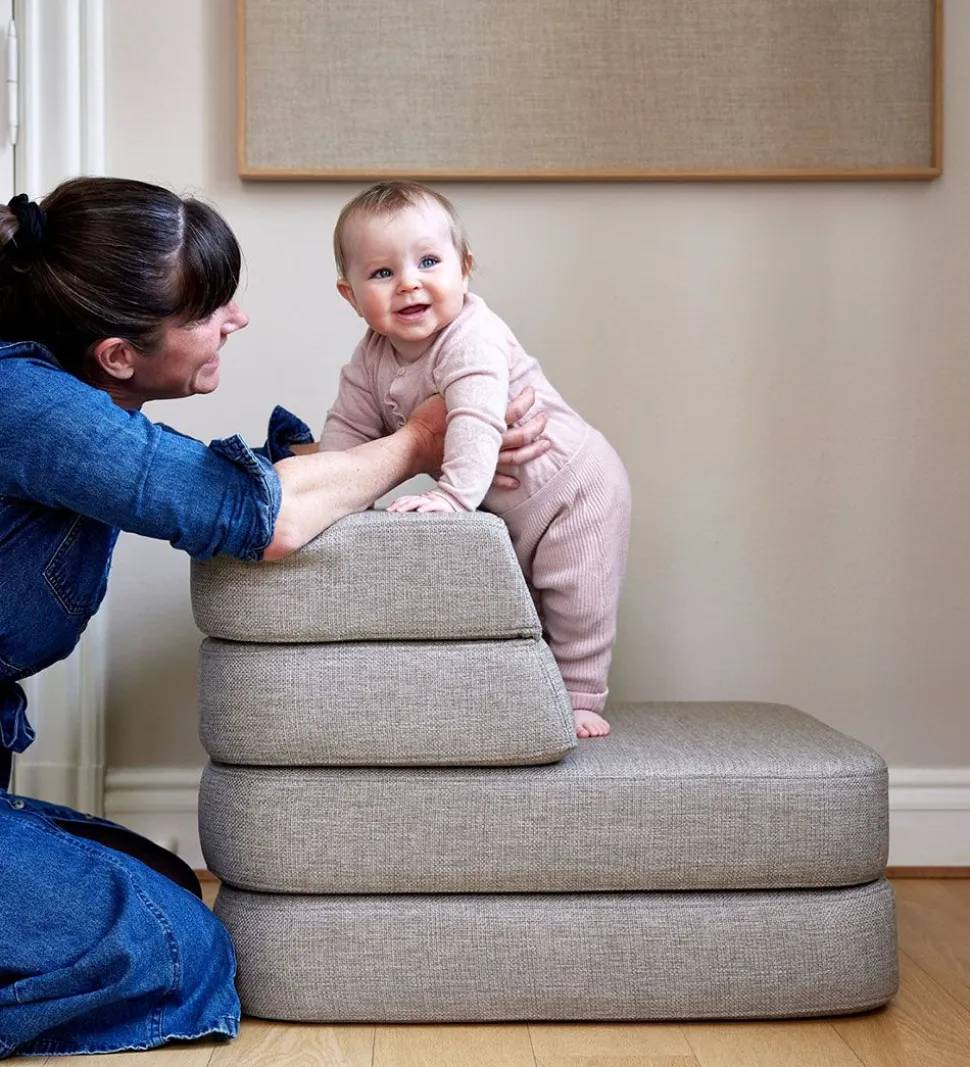 by KlipKlap Foldesofa - 3 Fold Single - 70 cm - Sand/Sand