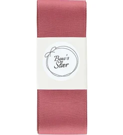By Stær Dåbsbånd m. Sløjfe - Dusty berry