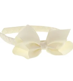 By Stær Hårbøjle - Klassisk Stor Sløjfe - Råhvid