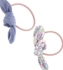 By Stær Hårelastikker m. Sløjfe - Leise - 2-pak - Blå Mix