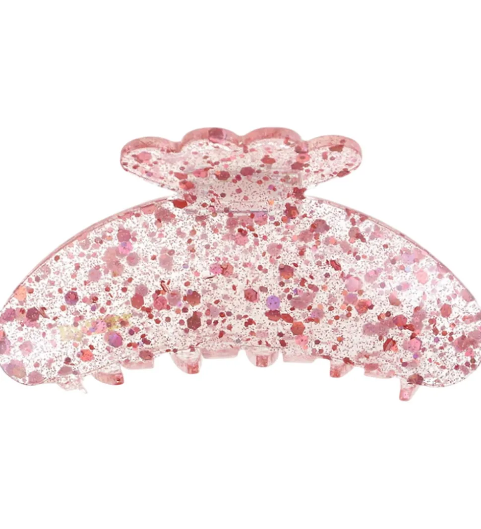 By Stær Hårklemme - Asta - 10x5 cm - Confetti Lyserød