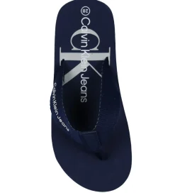 Calvin Klein Klipklapper - Logo Print - Blå