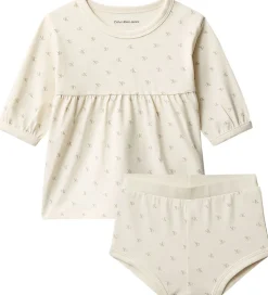 Calvin Klein Sæt - Kjole/Bloomers - Monologo White