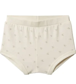 Calvin Klein Sæt - Kjole/Bloomers - Monologo White