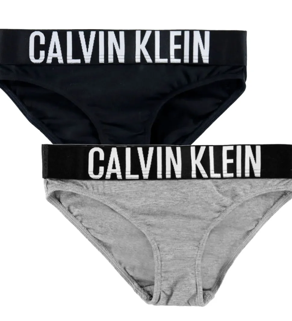 Calvin Klein Trusser - 2-pak - PVH Black/Gråmeleret