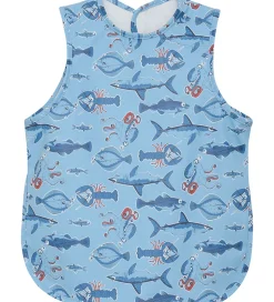 CeLaVi Forklæde - PU - Federal Blue m. Havdyr