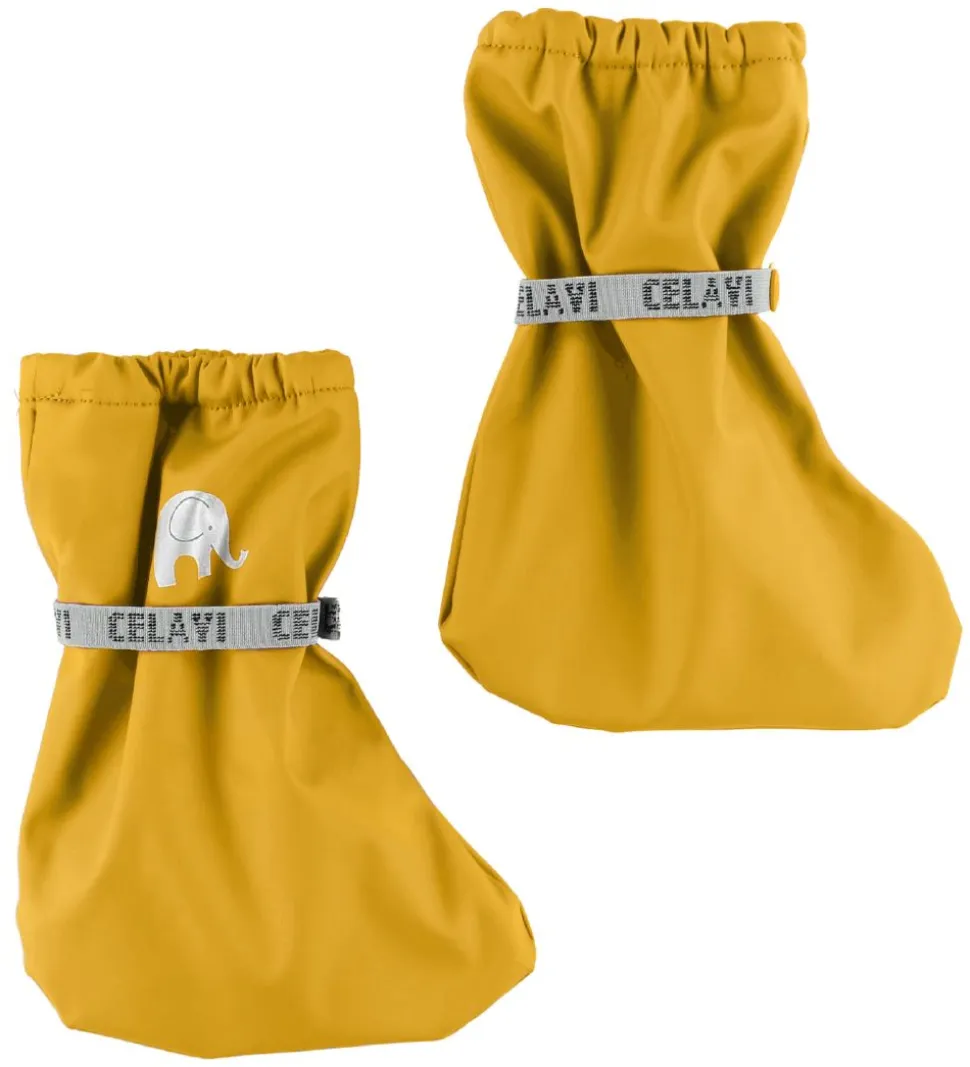 CeLaVi Overtrækssko m. Fleece - PU - Gul