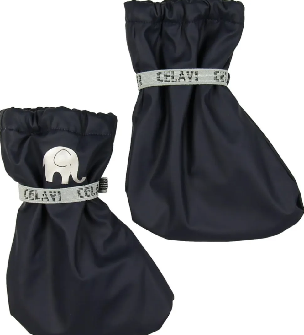 CeLaVi Overtrækssko m. Fleece - PU - Navy