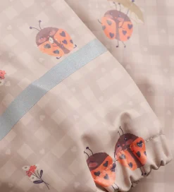 CeLaVi Regndragt m. Fleece - PU - Nasturtium m. Print