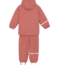 CeLaVi Regntøj m. Seler/Fleece - Recycle PU - Brick Dust