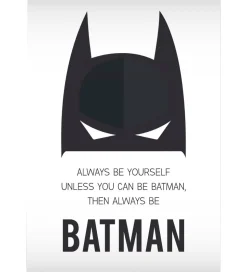 Citatplakat Plakat - A3 - Always Be Batman