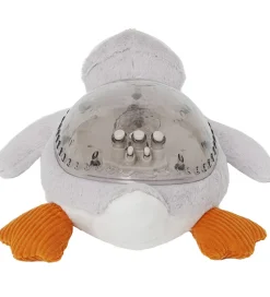 Cloud-B Natlampe m. Lyd - Tranquil Penquin - 30 cm - Grå