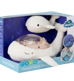 Cloud-B Natlampe m. Lyd - Tranquil Whale m. Unge - 30x28x13 cm -
