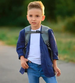 Crazy Safety Børnehavetaske - Shark - Grå