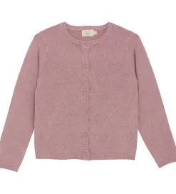 Creamie Cardigan - Viskose/Nylon - Pointelle - Woodrose