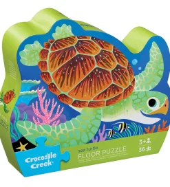 Crocodile Creek Gulvpuslespil - 36 Brikker - Sea Turtle