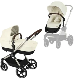 Cybex Klapvogn/Barnevogn - Eos Lux - 2-i-1 - Seashell Beige