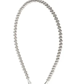 DAY ET Hårbøjle - Beaded Chrome Slim Hair - Silver