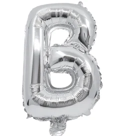 Decorata Party Foileballon - 34 cm - B - Sølv