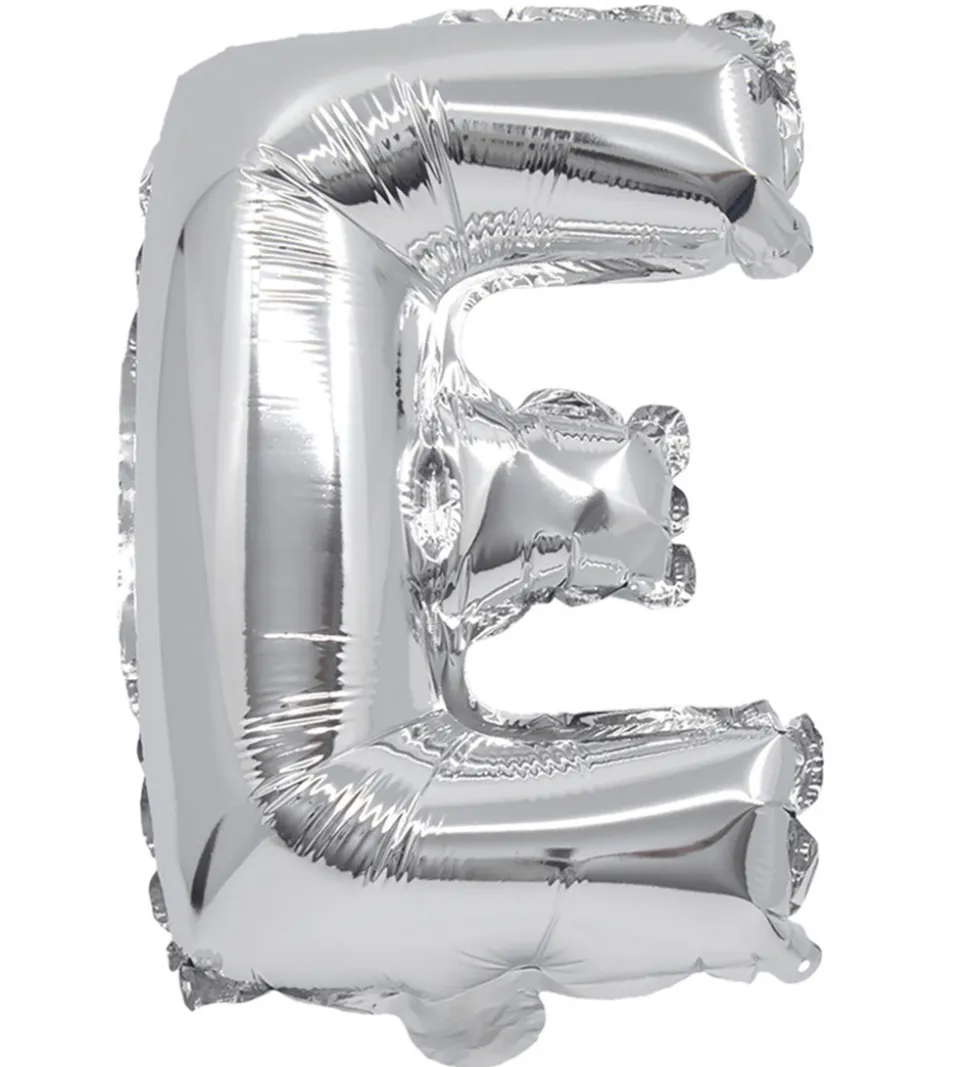 Decorata Party Foileballon - 31 cm - E - Sølv