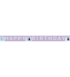 Decorata Party Happy Birthday Banner - Frozen Idyllic Wonder