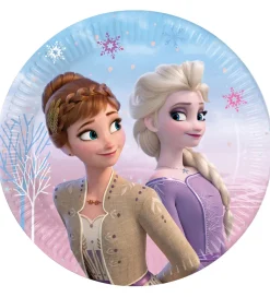 Decorata Party Paptallerkner - 8-pak - 23 cm - Frozen II Wind Sp