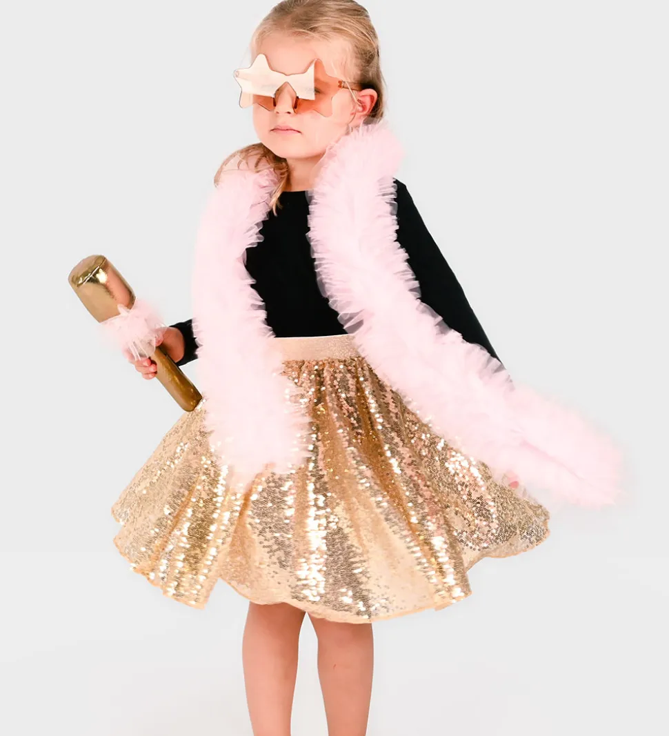 Den Goda Fen Udklædning - Tutu Disco Gold Set - Guld