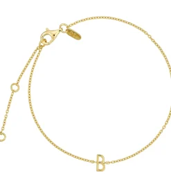 Design Letters Armbånd - B - 18K Guldbelagt