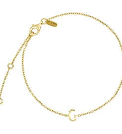 Design Letters Armbånd - G - 18K Guldbelagt