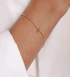 Design Letters Armbånd - L - 18K Guldbelagt