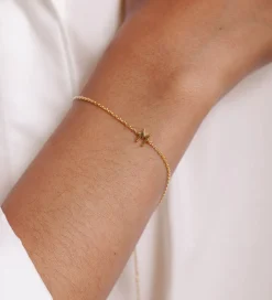 Design Letters Armbånd - M - 18K Guldbelagt