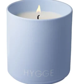 Design Letters Duftlys - Mango & Monoi Blossom - Lyseblå m. Hygg