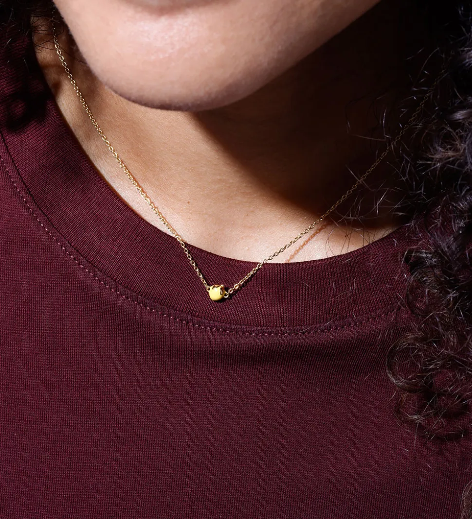 Design Letters Halskæde - 45 cm - Guldbelagt - When life gives y