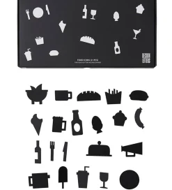 Design Letters Ikoner - Mad - Sort