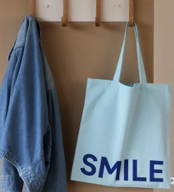Design Letters Shopper - Smile - Ice Blue