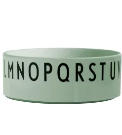 Design Letters Skål - Grøn m. Alfabet