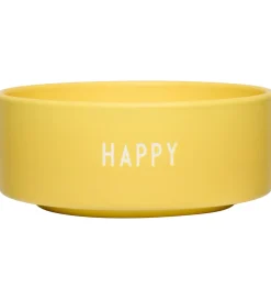 Design Letters Skål - Snack - Happy - Gul