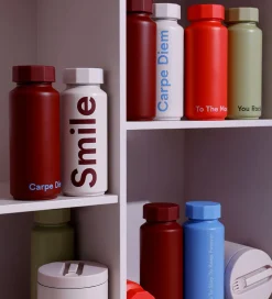 Design Letters Termoflaske - 500 ml - Smile - Pastel Beige