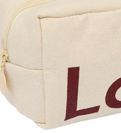 Design Letters Toilettaske - Love - Natur/Syrrah Burgundy