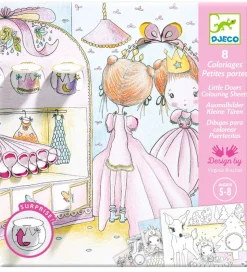 Djeco Maleark m. Små Døre - Les Petites De Pupi