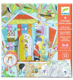 Djeco Maleark m. Små Døre - Les Cabanes De Nina