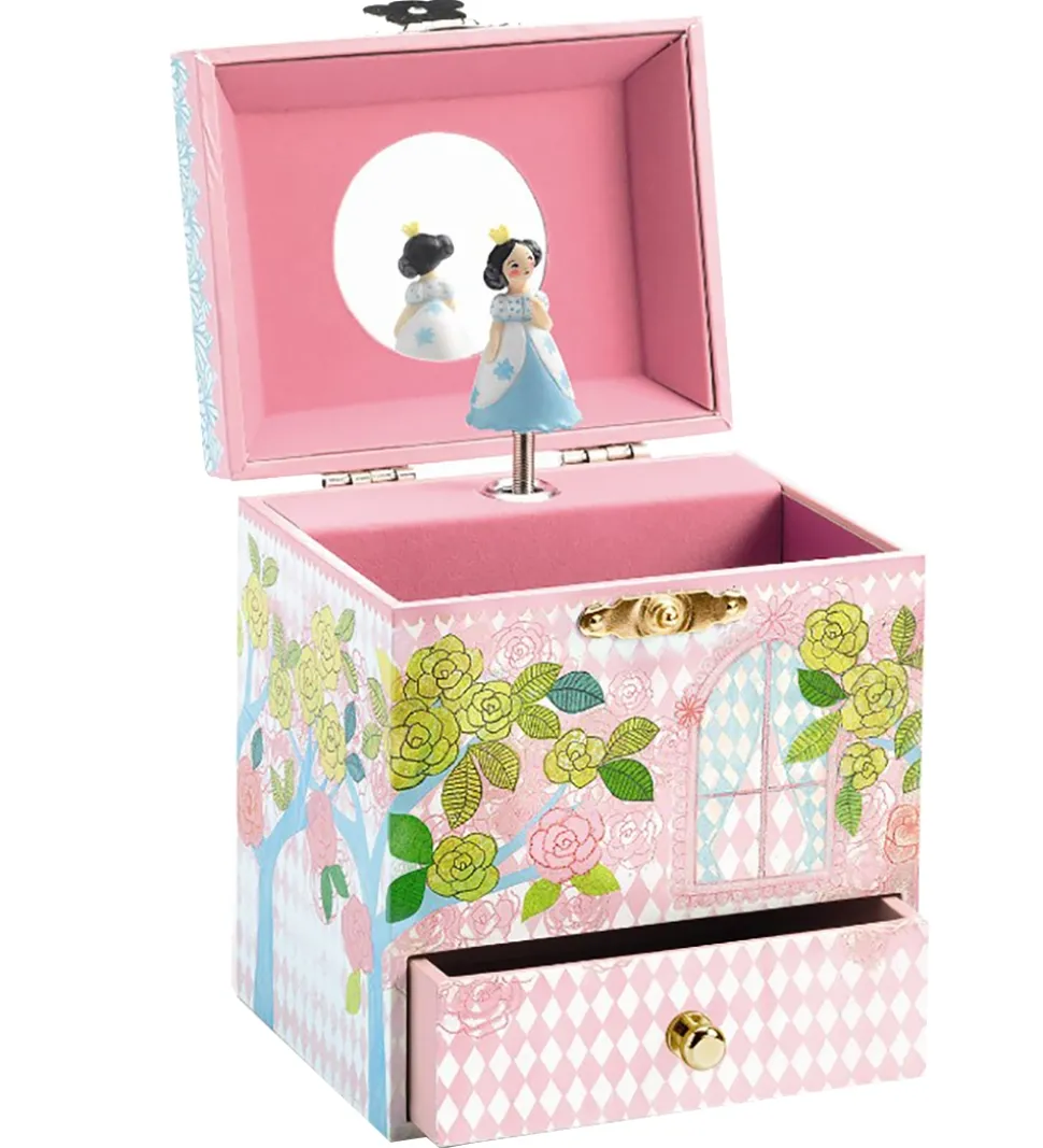 Djeco Smykkeskrin m. Musik - 18x11x9,5 cm - Fortryllet Palads