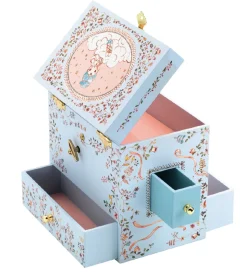 Djeco Smykkeskrin m. Musik - 16x17x10 cm - Ballerina På Scenen